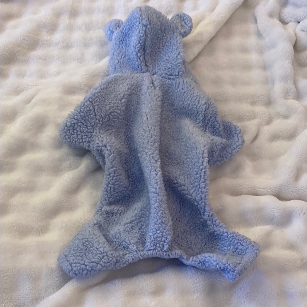 Cozy Blue Teddy Bear dog pajamas